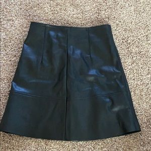 Black leather skirt NWT